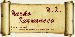 Marko Kuzmančev vizit kartica